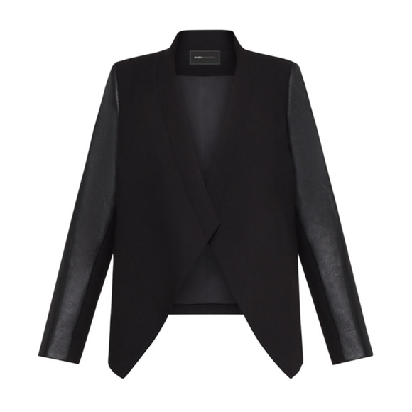 BCBGMAXAZRIA Contrast Open Blazer - Picture 1 of 8